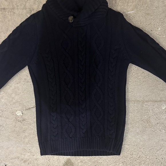 Seed Heritage Kids Charcoal Cable Knit Sweater - Picture 3 of 5